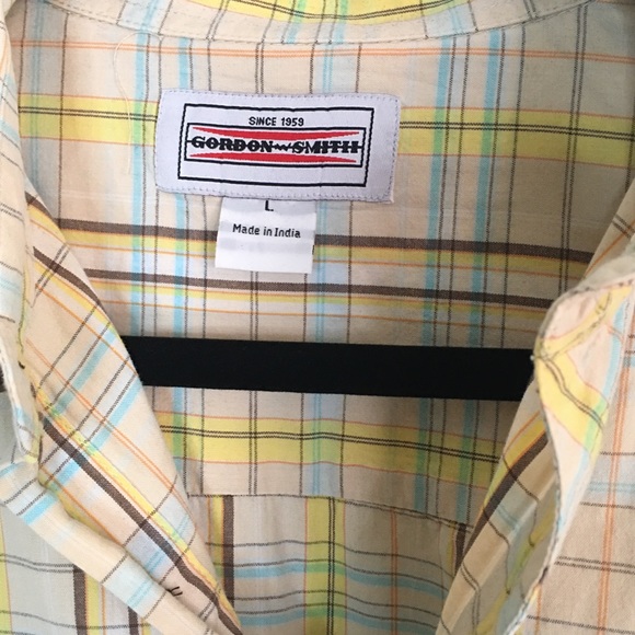 Mens Gordon Smith Large Striped Collared Short Sleeve Button Up - Picture 5 of 6